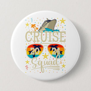 Cruise Squad 2024 Cruising Vacation Round Button