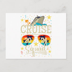 Cruise Squad 2024 Kreuzfahrt Postkarte