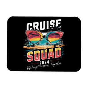 Cruise Squad 2024 Sommerferien Matching Family Magnet
