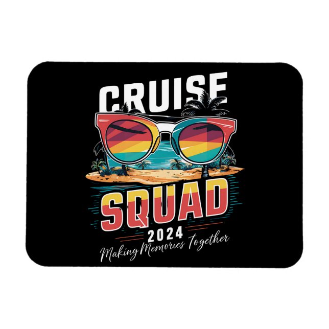 Cruise Squad 2024 Sommerferien Matching Family Magnet (Horizontal)