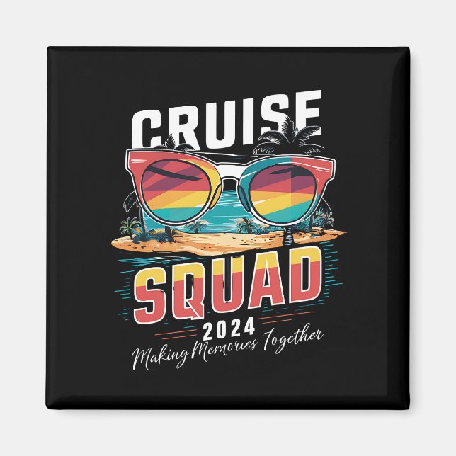 Cruise Squad 2024 Sommerferien Matching Family Magnet (Vorne)