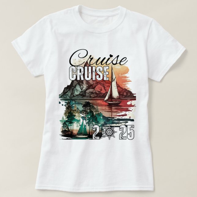 Cruise Squad 2025 Familienurlaub T-Shirt (Design vorne)