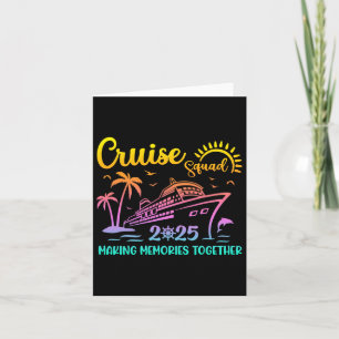 Cruise Squad 2025 Family Friends Urlaub Matching Karte