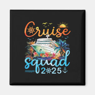 Cruise Squad 2025 Family Group Matching Cruising V Magnet
