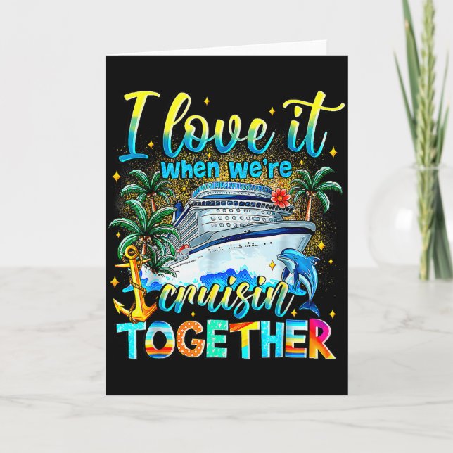 Cruise Squad 2025 Family Group Matching Summer Vac Karte (Vorderseite)