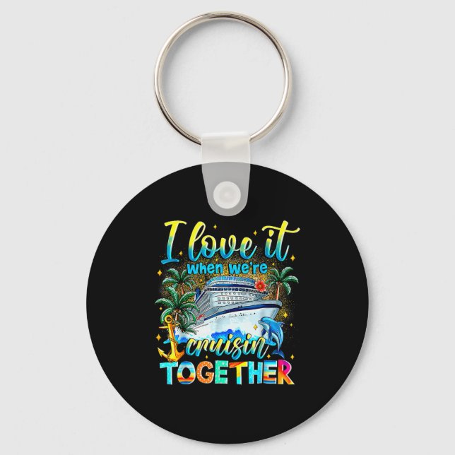 Cruise Squad 2025 Family Group Matching Summer Vac Schlüsselanhänger (Vorderseite)