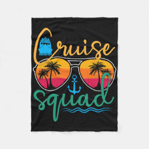 Cruise Squad 2025 Family Vacation Beach Matching G Fleecedecke