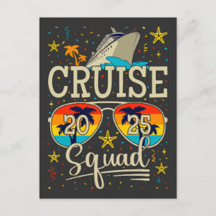 Cruise Squad 2025 Kreuzfahrt Postkarte