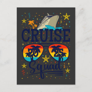 Cruise Squad 2025 Kreuzfahrt Postkarte