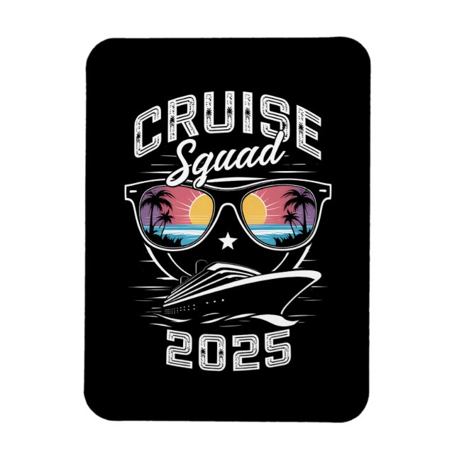 Cruise Squad 2025 Sommerferien Matching Family Magnet (Vertikal)