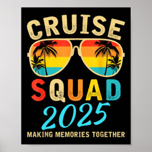 Cruise Squad 2025 Sommerferien Matching Family Poster