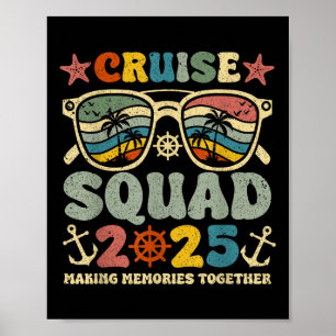 Cruise Squad 2025 Sommerferien Matching Family Poster