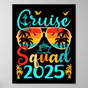 Cruise Squad 2025 Sommerferien Matching Family Poster