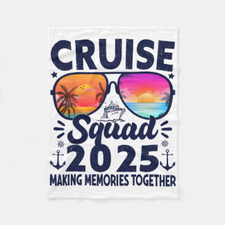 Cruise Squad 2025 Summer Vacation Trip Group Match Fleecedecke