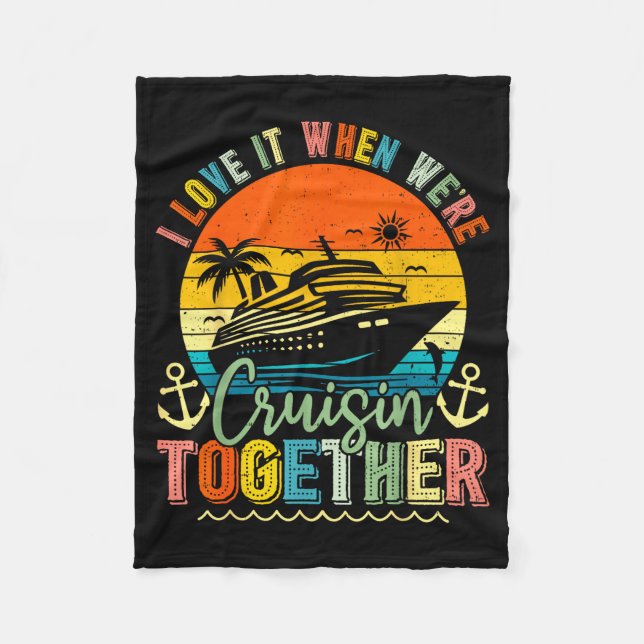 Cruise Squad 2026 Family Group Matching Summer Vac Fleecedecke (Vorderseite)