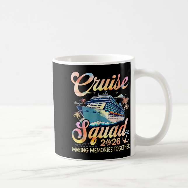 Cruise Squad 2026 Family Group Matching Summer Vac Kaffeetasse (Rechts)