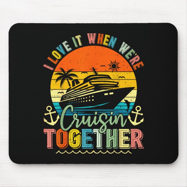 Cruise Squad 2026 Family Group Matching Summer Vac Mousepad (Vorne)