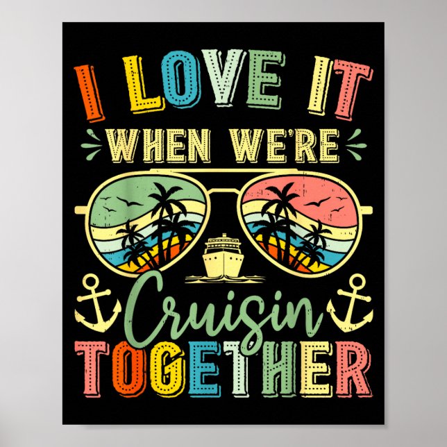 Cruise Squad 2026 Family Group Matching Summer Vac Poster (Vorne)