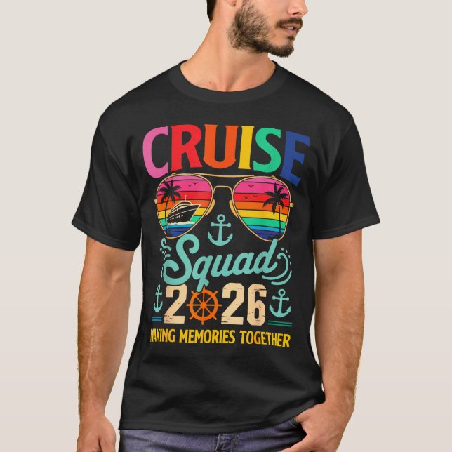 Cruise Squad 2026 Family Group Matching Summer Vac T-Shirt (Vorderseite)