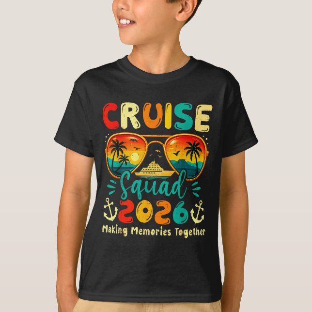 Cruise Squad 2026 Family Group Matching Summer Vac T-Shirt (Vorderseite)