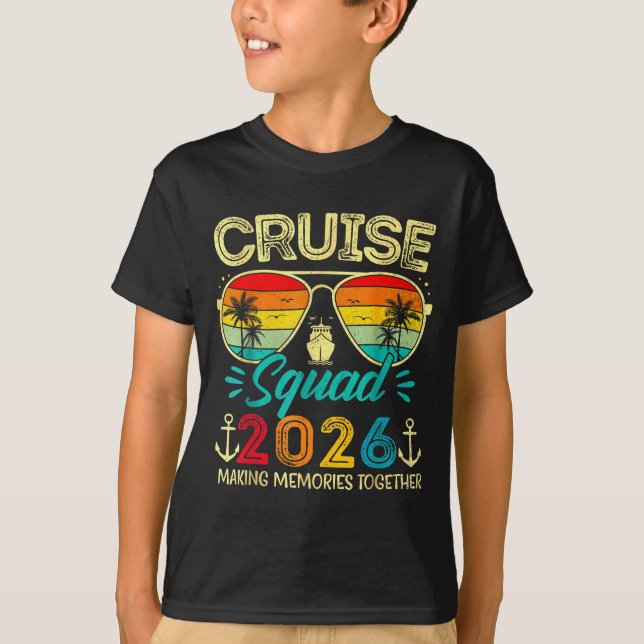 Cruise Squad 2026 Family Group Matching Summer Vac T-Shirt (Vorderseite)