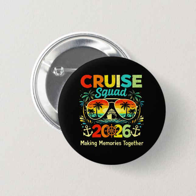 Cruise Squad 2026 Summer Vacation Button (Vorne & Hinten)