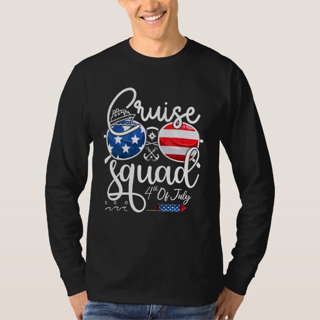Cruise Squad 4th Of July Vacation Matching Family  T-Shirt (Vorderseite)