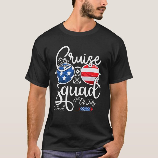 Cruise Squad 4th Of July Vacation Matching Family  T-Shirt (Vorderseite)