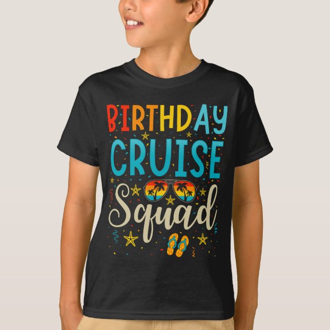 Cruise Squad Cruising Vacation Boy T-Shirt (Vorderseite)