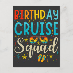 Cruise Squad Cruising Vacation Postkarte