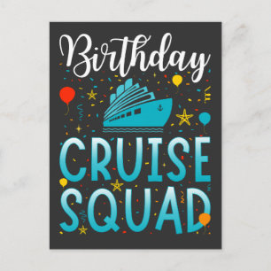 Cruise Squad Cruising Vacation Postkarte