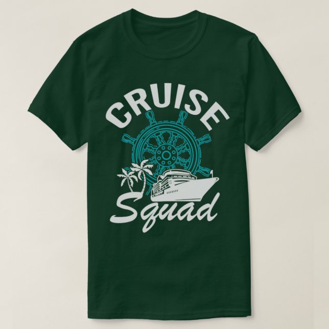 Cruise Squad Familie Matching Rip Urlaub T-Shirt (Design vorne)