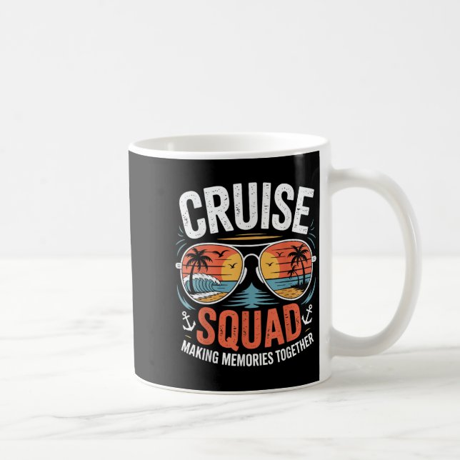 Cruise Squad Family Group Matching Summer Cruise V Kaffeetasse (Rechts)