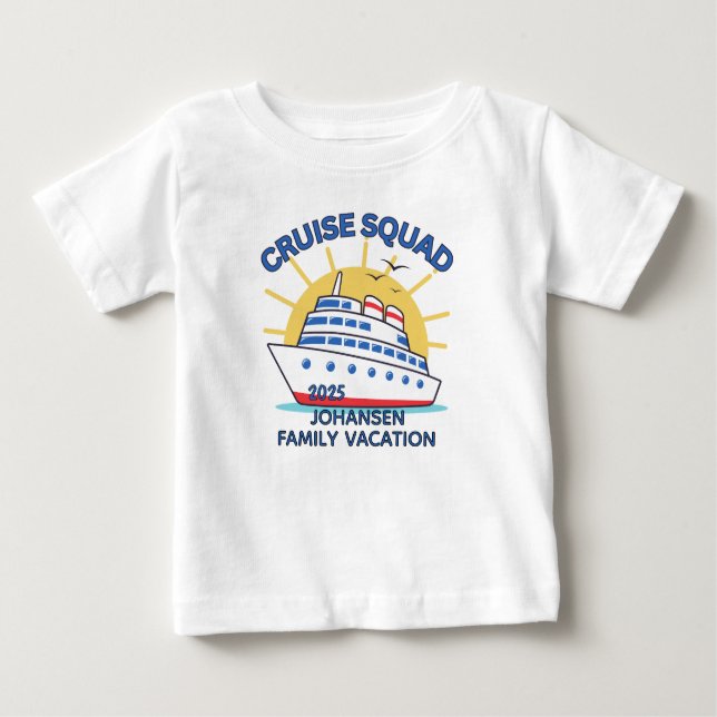 Cruise Squad Matching Family Cruise Baby T-shirt (Vorderseite)