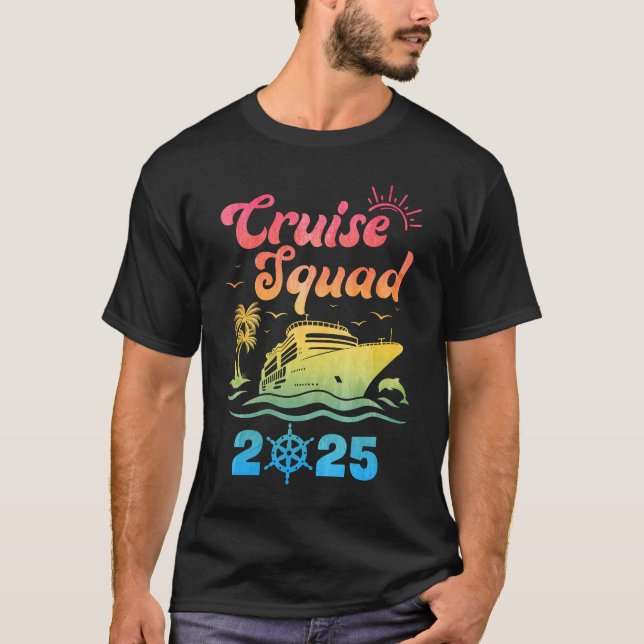 Cruise Squad Meine erste Kreuzfahrt 2025 Urlaub Ma T-Shirt (Vorderseite)
