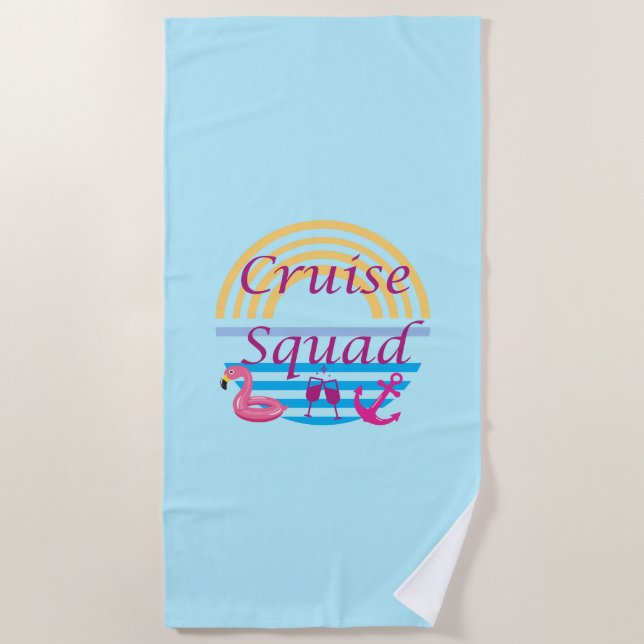 Cruise Squad Strandtuch (Vorderseite)