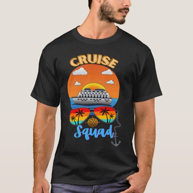 Cruise Squad Vacation Travel Family Friends Group  T-Shirt (Vorderseite)