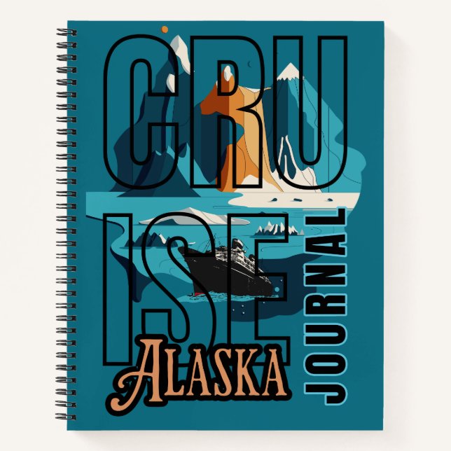 Cruise Travel Journal Taary Alaska Glacier Notizbuch (Vorderseite)