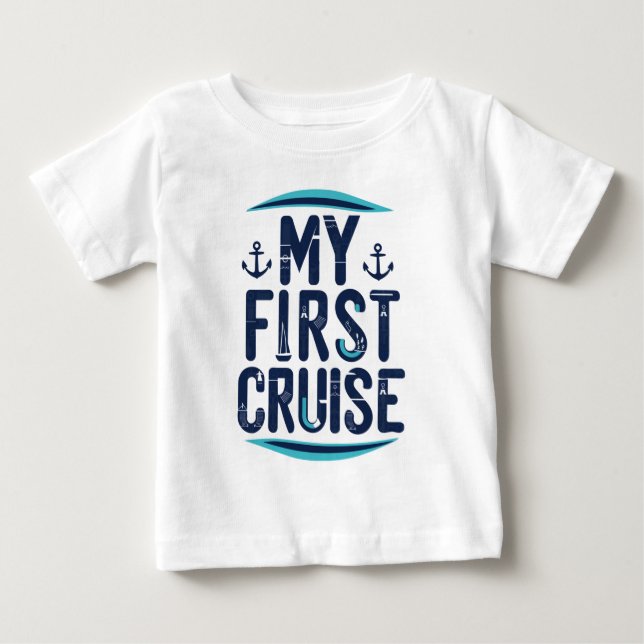 Cruise Urlaub meine erste Kreuzfahrt Baby T-shirt (Vorderseite)