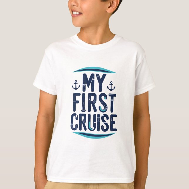 Cruise Urlaub meine erste Kreuzfahrt T-Shirt (Vorderseite)