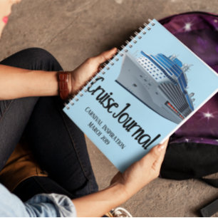 Cruise Vacation Journal Notebook Schiff Custom Notizblock