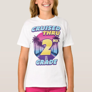 Cruised Thru 2nd Grade Abschluss Girl's T-Shirt