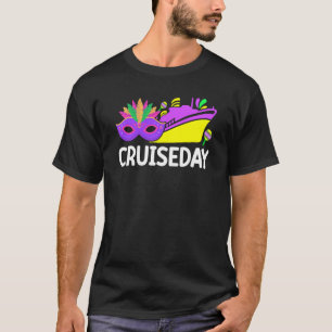 Cruiseday Mardi Gras Celebrations Parade Boot Fat T-Shirt