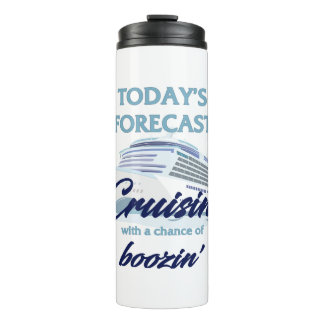 Cruisin' and Boozin' Funny Cruise Thermal Tumbler Thermosbecher