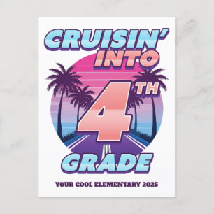 Cruisin 'Back to School 4. Klasse Feiertagspostkarte