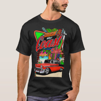 Cruisin Coast Classic Car Rod Run Casino typog T-Shirt