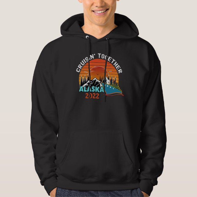 Cruisin Gemeinsam Alaska Reiseurlaub Matching  Hoodie (Vorderseite)