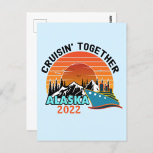 Cruisin Gemeinsam Alaska Reiseurlaub Postkarte