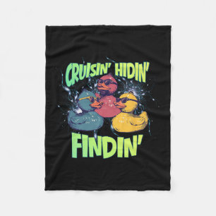 Cruisin Hidin Findin Kreuzfahrt Enten-Bootleg-Sonn Fleecedecke