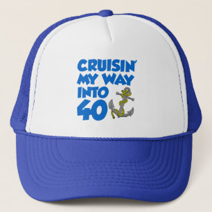 Cruisin' Mein Weg in 40 Truckerkappe